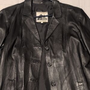 Women's Black Leather Jacket
